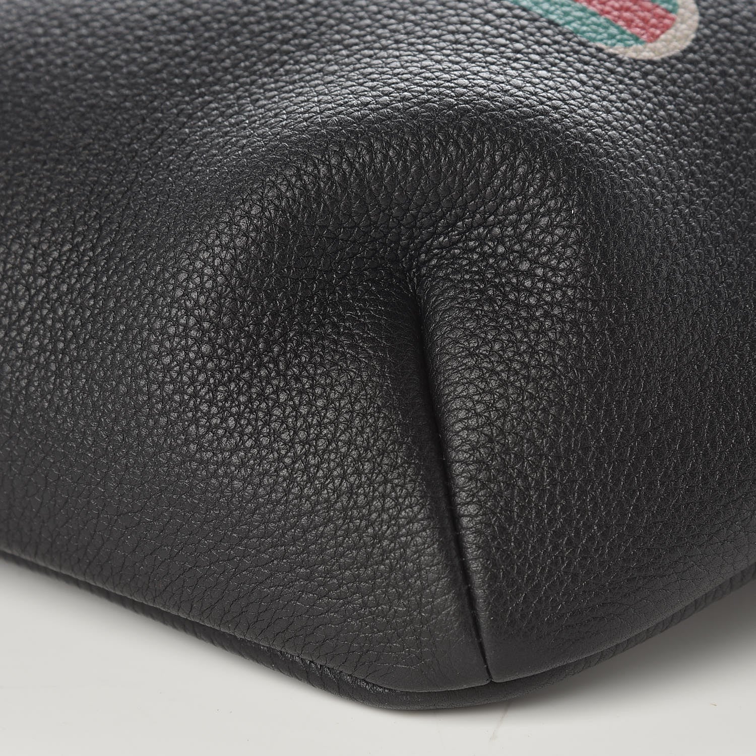 Gucci Grained Calfskin Logo Belt Bag Black 9 of 9