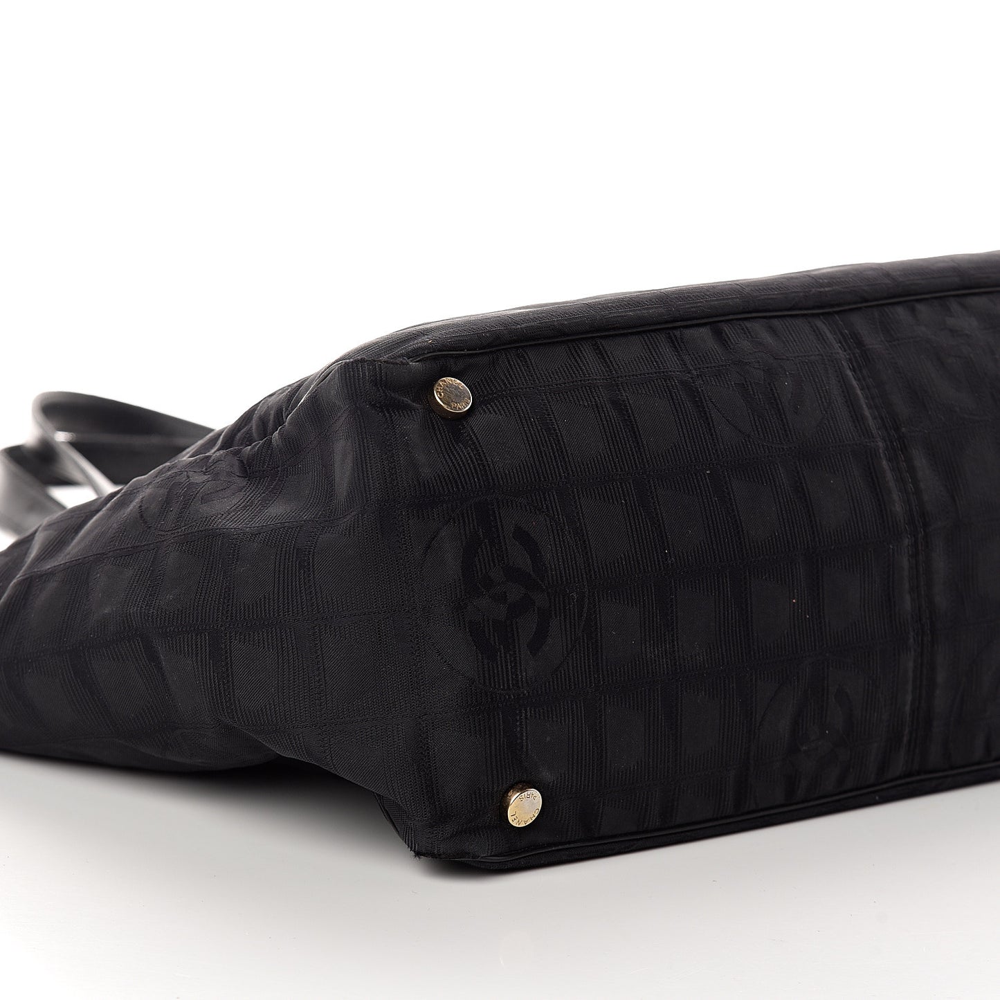 Nylon Large Travel Tote Black
