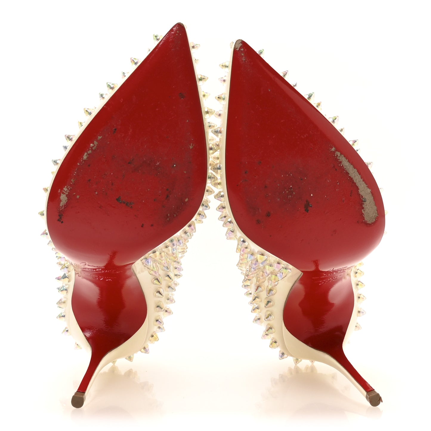 Patent Follies Spikes 100 Pumps 37.5 White