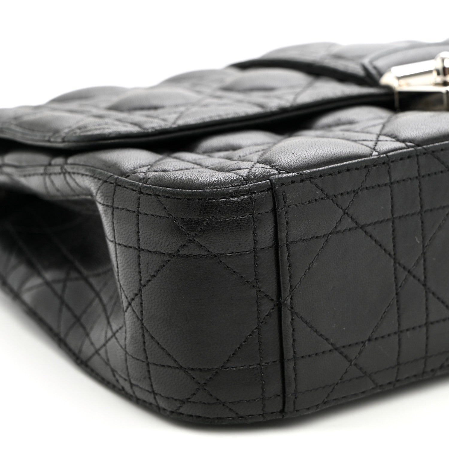 Christian Dior Lambskin Cannage Medium Miss Dior Flap Black 8 of 9