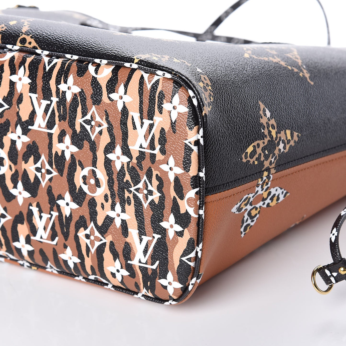 Monogram Giant Jungle Neverfull MM Black