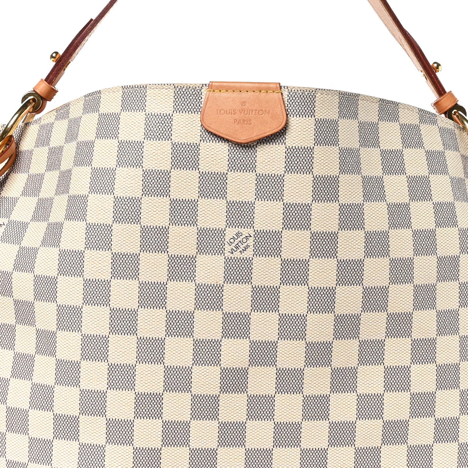 Louis Vuitton Damier Azur Graceful MM Rose Ballerine 7 of 9