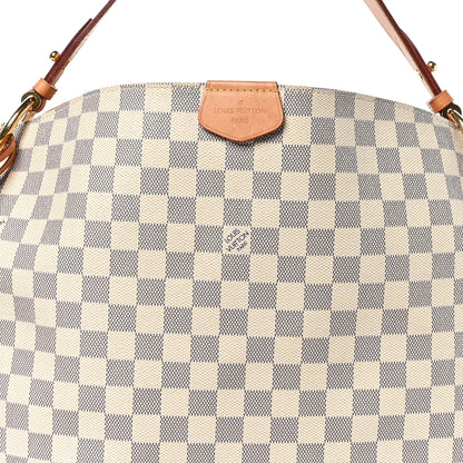 Louis Vuitton Damier Azur Graceful MM Rose Ballerine 7 of 9