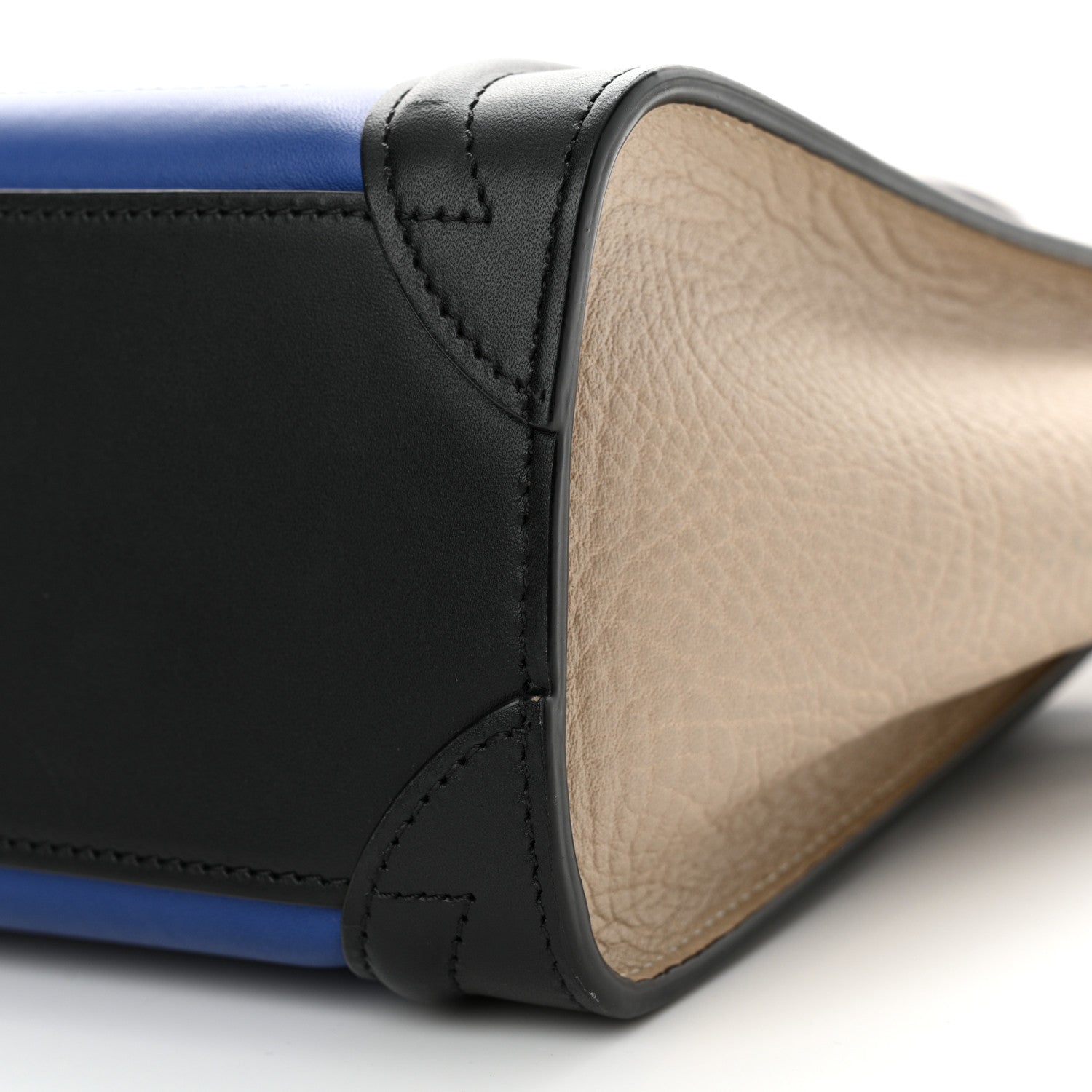 Celine Smooth Calfskin Bullhide Nano Tri-Color Luggage Indigo 10 of 11