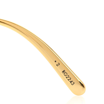 Louis Vuitton Metal LV Charm Cat Eye Sunglasses Z1720U Gold 7 of 8