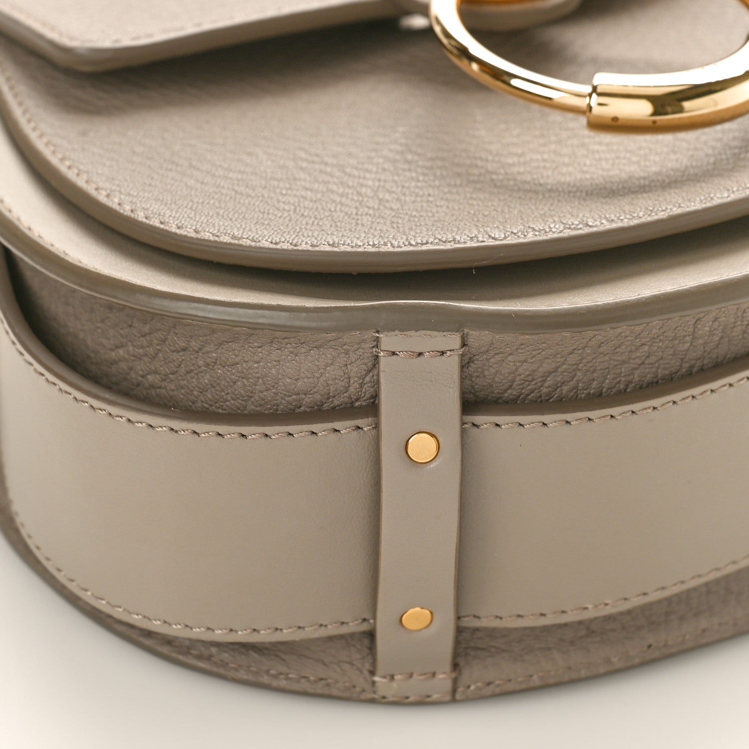 Chloe Grained Calfskin Small Tess Bag Motty Grey 8 of 9