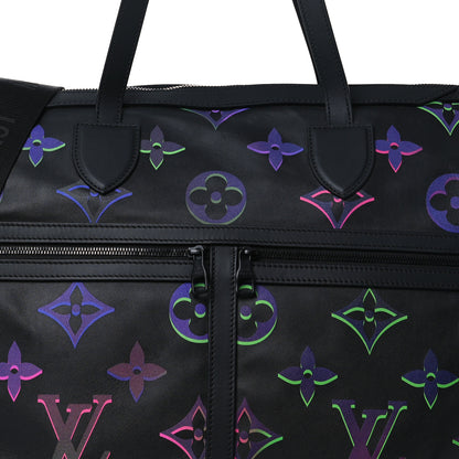 Louis Vuitton Calfskin Monogram Spotlight Comet Duffle Black Borealis 6 of 9