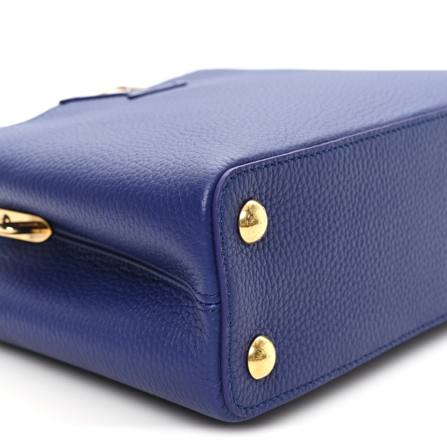 Louis Vuitton Taurillon Enamel Flower Chain Capucines BB Blue 8 of 9