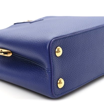 Louis Vuitton Taurillon Enamel Flower Chain Capucines BB Blue 8 of 9