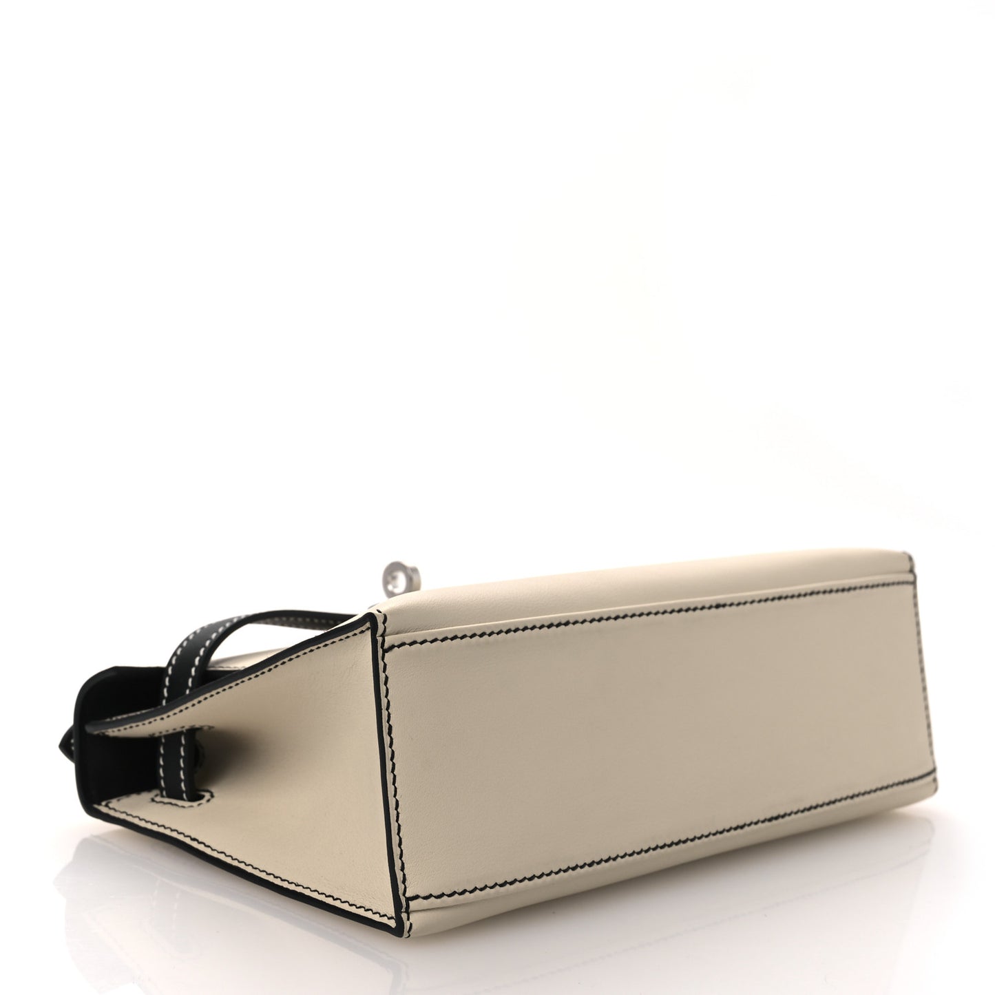 Swift Horseshoe Kelly Pochette Clutch Craie Black