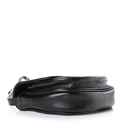 Balenciaga Calfskin Soft B Round Crossbody Bag XS Black 3 of 7