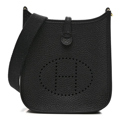 Hermes Taurillon Clemence Evelyne TPM Black 1 of 10