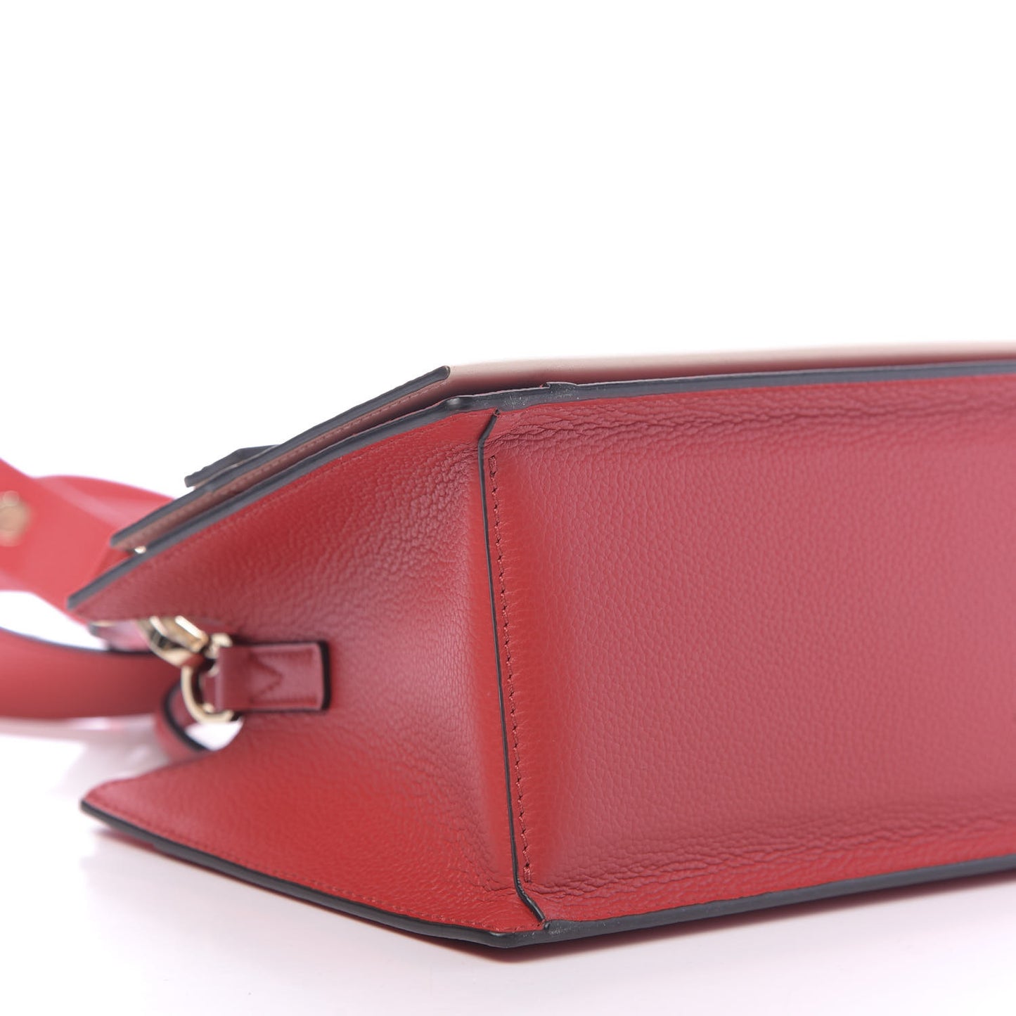 Calfskin Mini Milano Tote Ruby Red Rose Dust