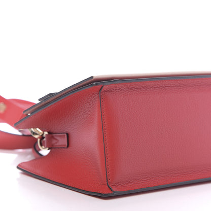 MCM Calfskin Mini Milano Tote Ruby Red Rose Dust 6 of 10