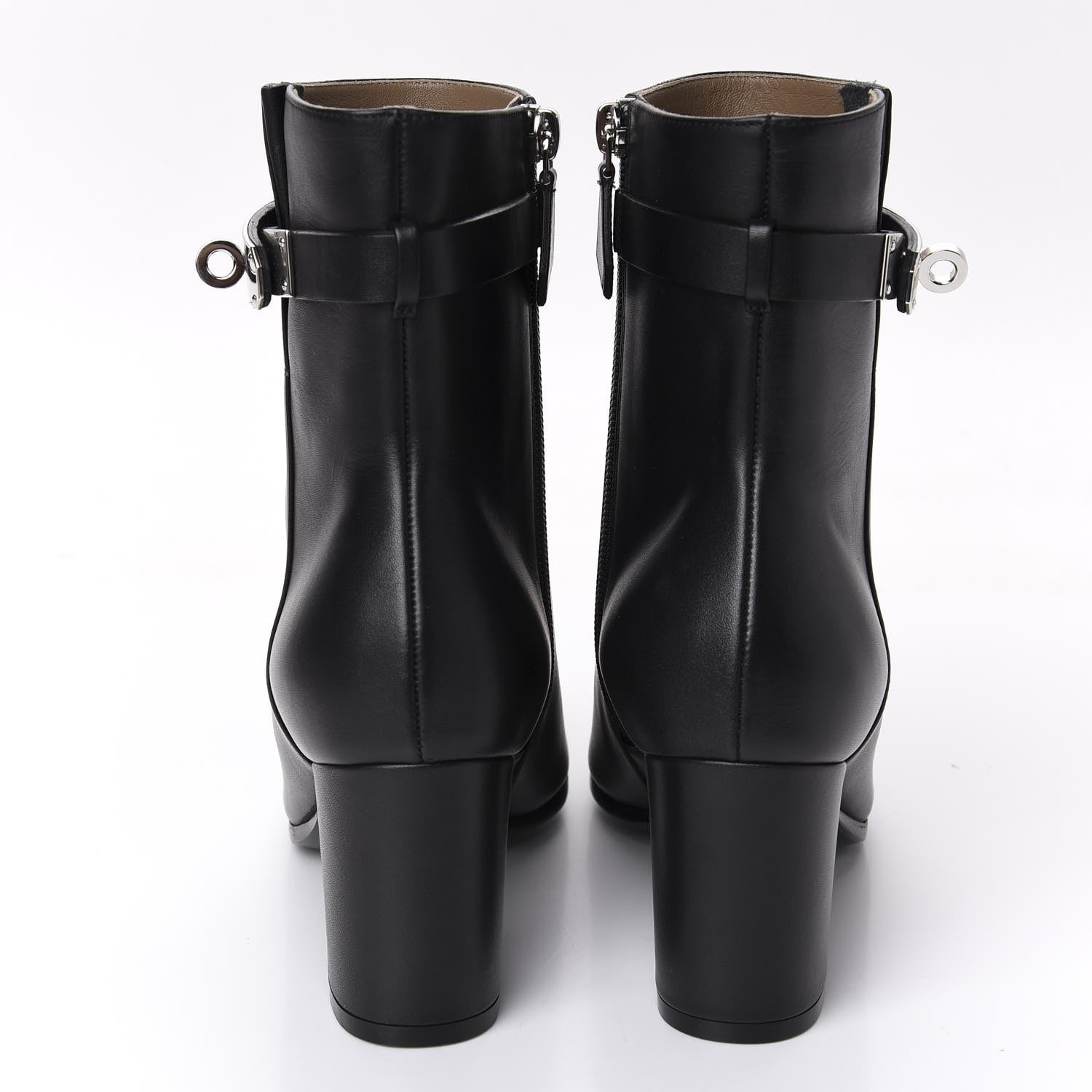 Hermes Calfskin Saint Germain Ankle Boots 37 Black 6 of 10