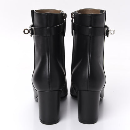 Hermes Calfskin Saint Germain Ankle Boots 37 Black 6 of 10