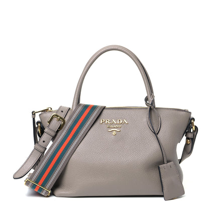 Prada Vitello Daino Shoulder Bag Argilla 1 of 5