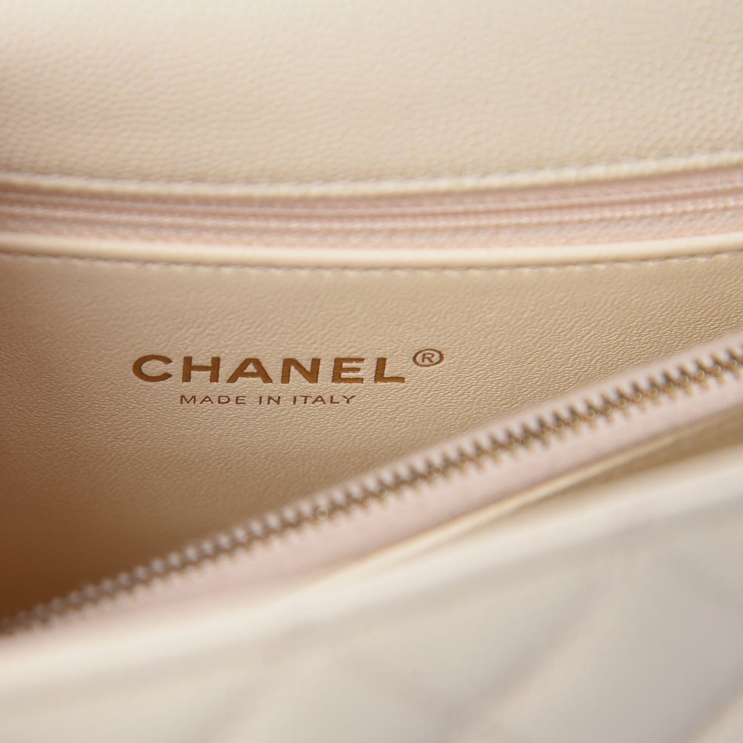 Chanel Caviar Lizard Quilted Small Coco Handle Flap Ivory 6 of 10