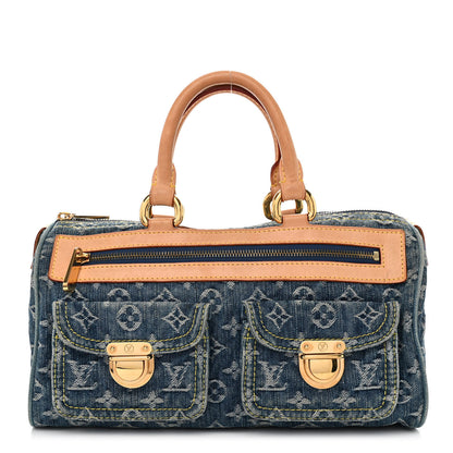 Louis Vuitton Monogram Denim Neo Speedy Blue 1 of 15