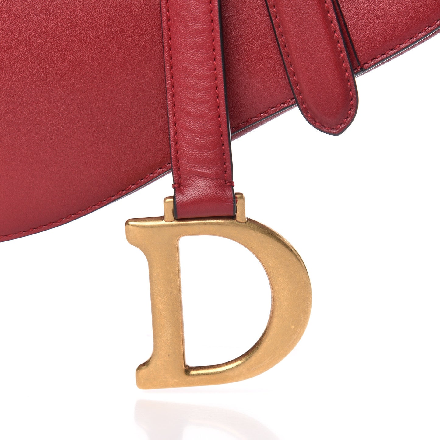 Calfskin Saddle Bag Red