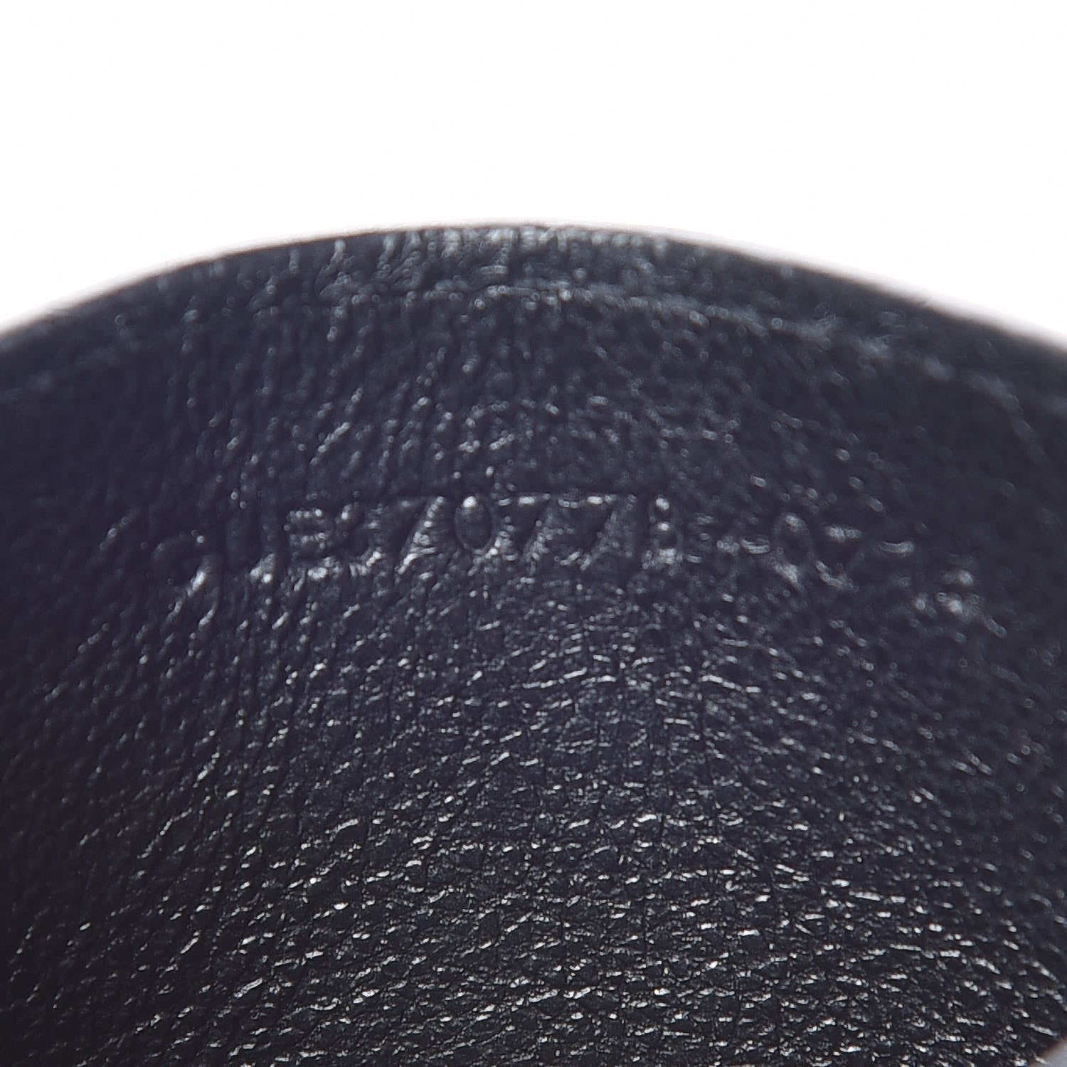 Saint Laurent Calfskin Crocodile Embossed Monogram Credit Card Case Black 8 of 8