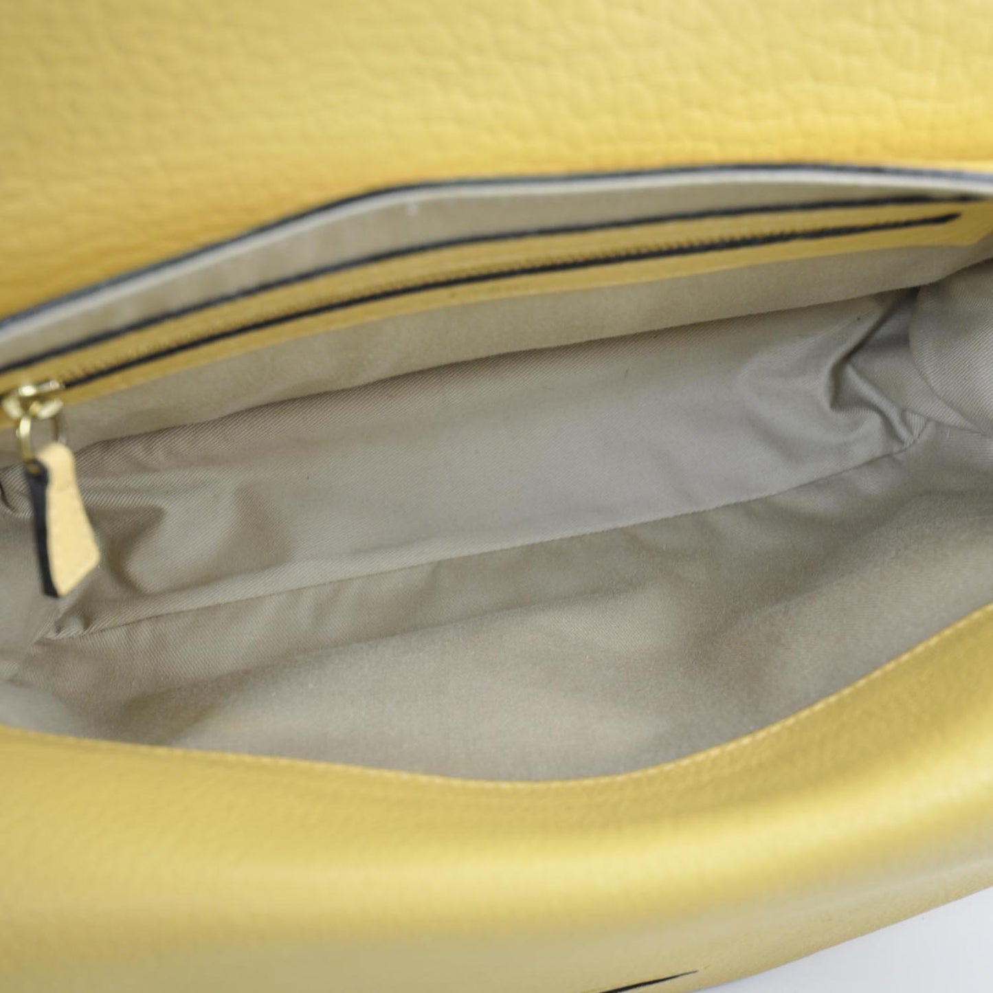 Grained Calfskin Sally Flap Bag Yellow
