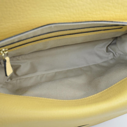 Chloe Grained Calfskin Sally Flap Bag Yellow 6 of 10