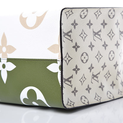 Louis Vuitton Monogram Giant Onthego GM Kaki Beige 9 of 9