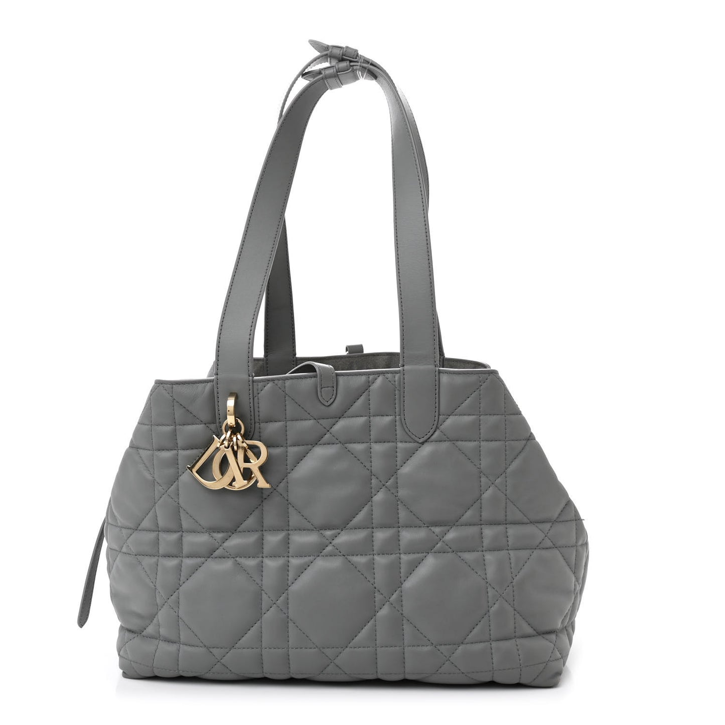 Calfskin Macrocannage Medium Toujours Grey