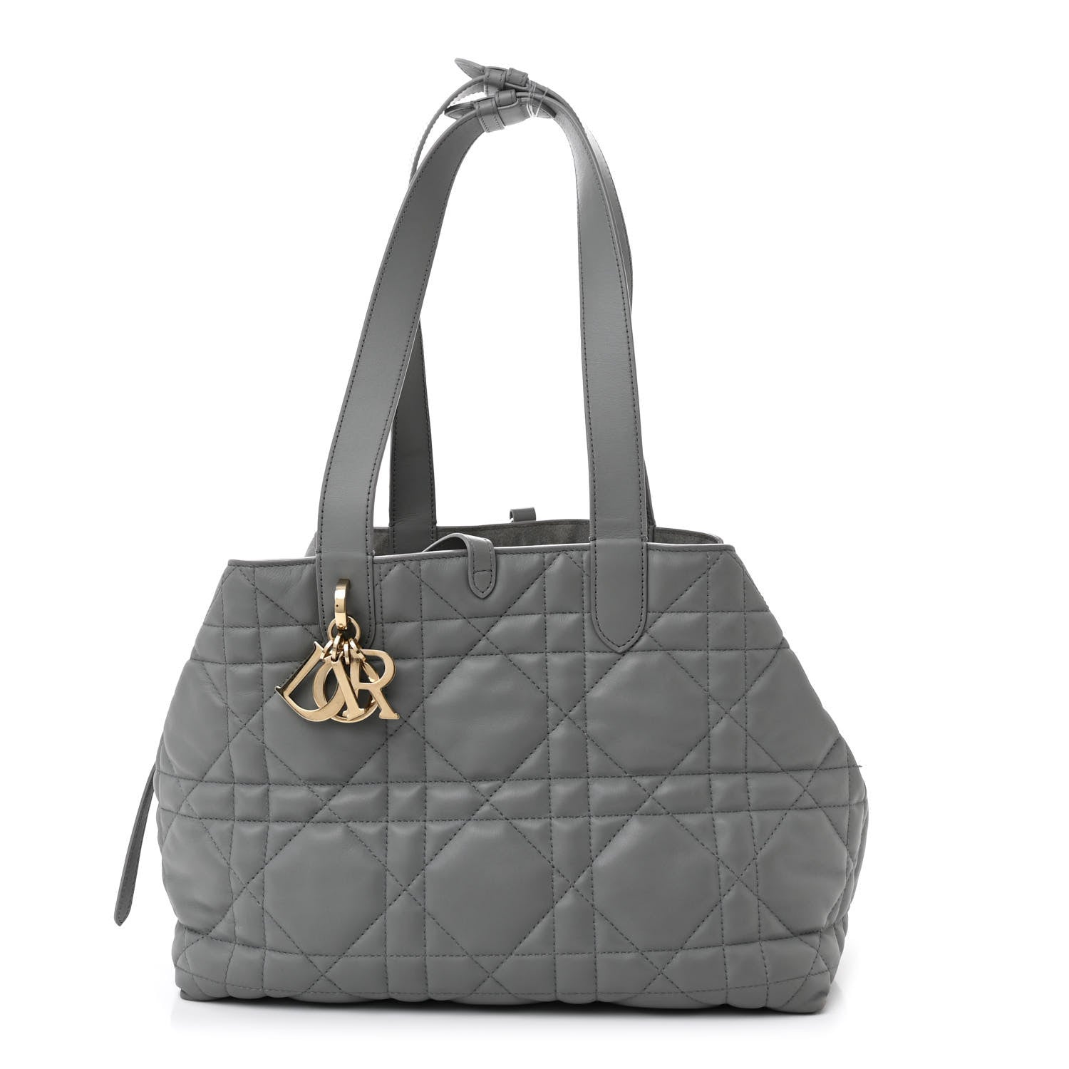Christian Dior Calfskin Macrocannage Medium Toujours Grey 1 of 14