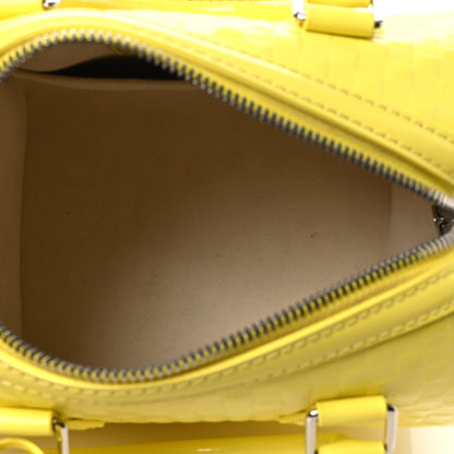 Louis Vuitton Damier Facette Speedy Cube PM Yellow 4 of 11