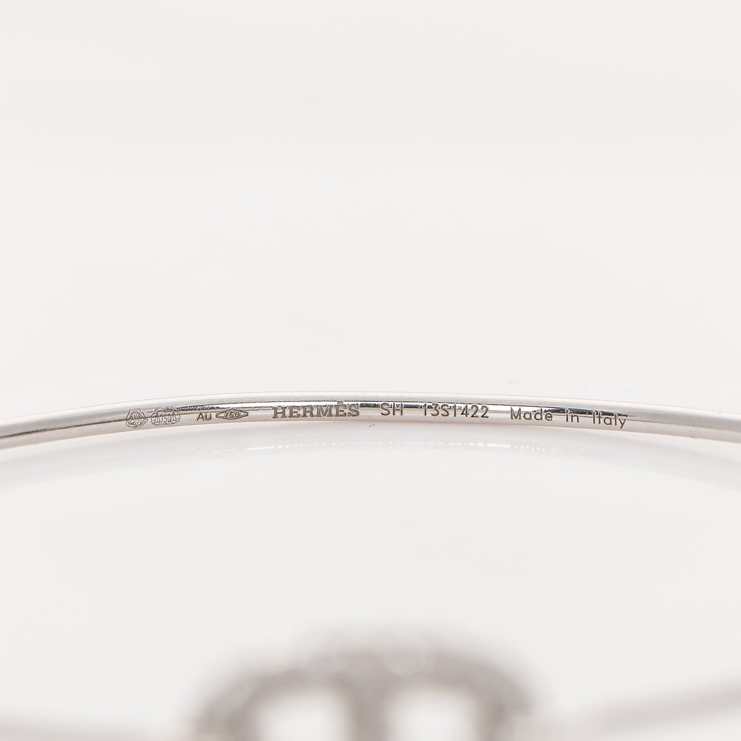 Hermes 18K White Gold Diamond PM Ronde Chaine d'Ancre Bracelet SH 6 of 6
