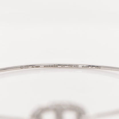 Hermes 18K White Gold Diamond PM Ronde Chaine d'Ancre Bracelet SH 6 of 6