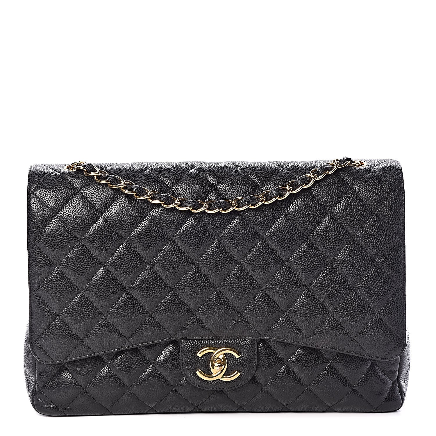 Chanel Caviar Quilted Maxi Double Flap Black 1 of 11