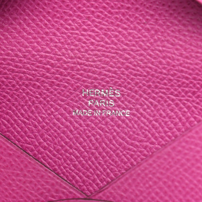 Hermes Epsom Calvi Card Case Magnolia 6 of 8