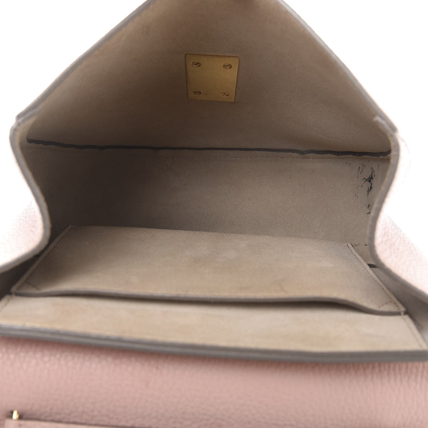 Chloe Grained Lambskin Drew Shoulder Bag Cement Pink 5 of 11
