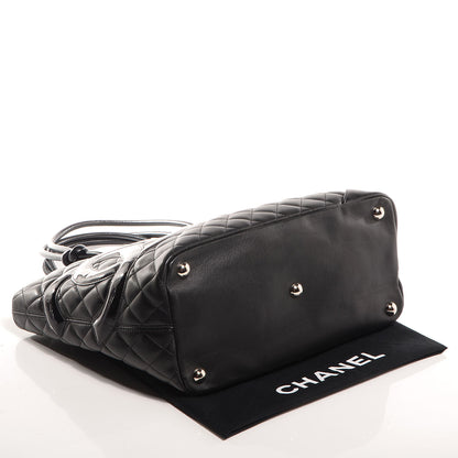 Chanel Calfskin Quilted Large Cambon Tote Black 4 of 7