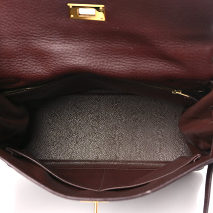 Hermes Taurillon Clemence Kelly Retourne 32 Havane 5 of 12
