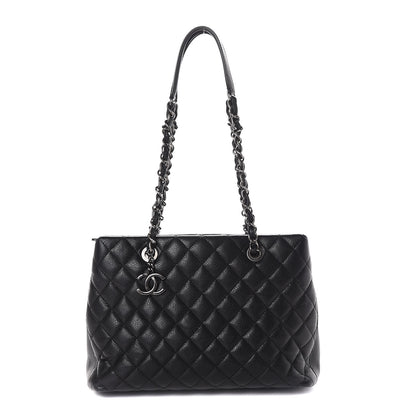 Chanel Caviar Quilted City Shopping Tote Black 1 of 9