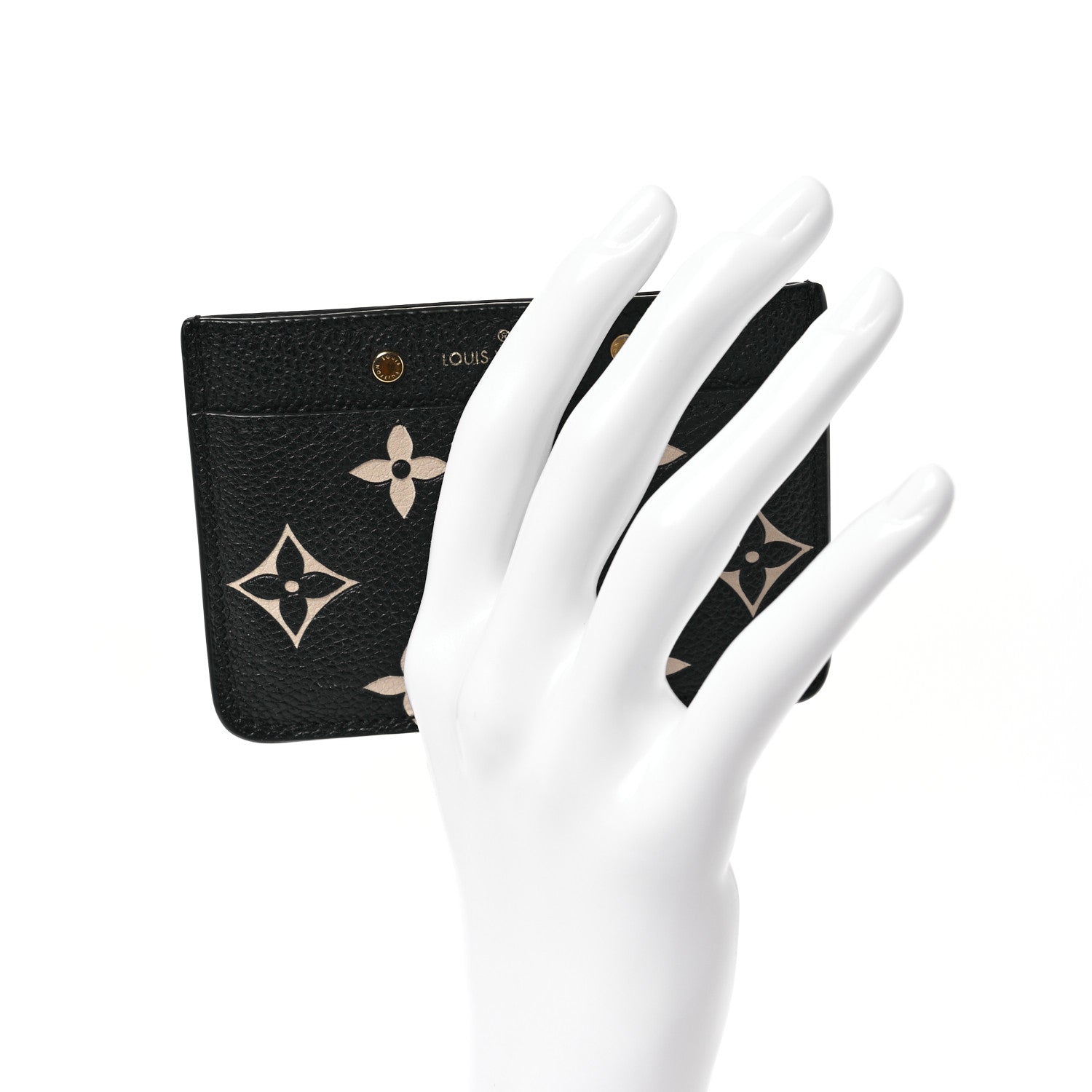 Louis Vuitton Empreinte Card Holder Black Beige 2 of 6
