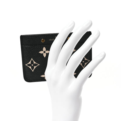 Louis Vuitton Empreinte Card Holder Black Beige 2 of 6