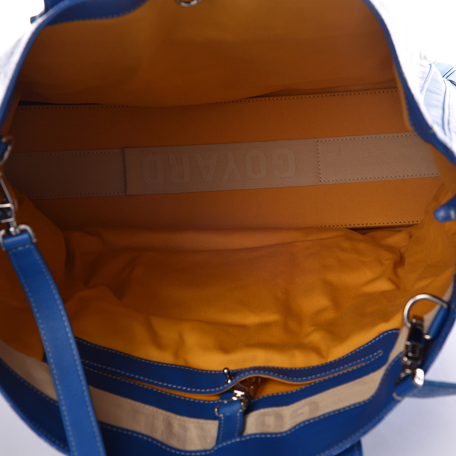 Goyard Goyardine Voltaire Tote Sky Blue 9 of 10