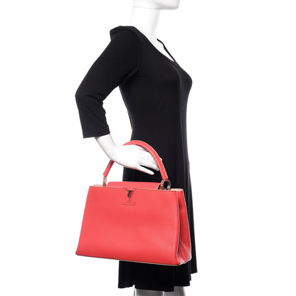 Louis Vuitton Taurillon Capucines MM Rose Litchi 2 of 8