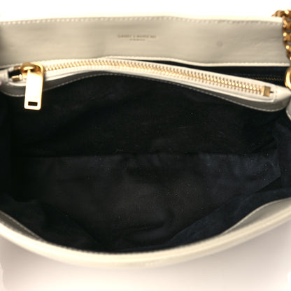 Saint Laurent Calfskin Y Quilted Monogram Medium Loulou Chain Satchel Blanc Vintage 5 of 10