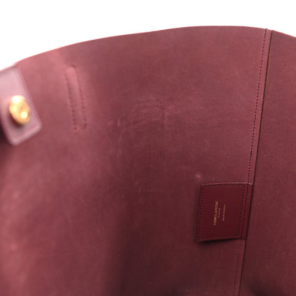 Saint Laurent Calfskin Large Shopping Tote Bordeaux 12 of 13