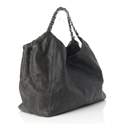 Chanel Distressed Caviar XL Coco Cabas Black 3 of 9