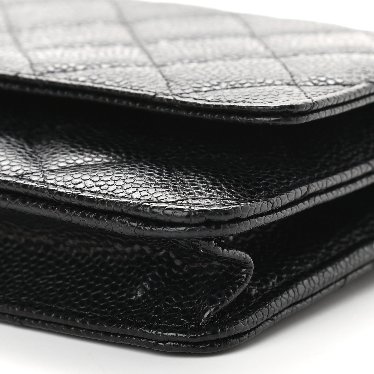 Chanel Caviar Quilted Wallet On Chain WOC Black 10 of 10