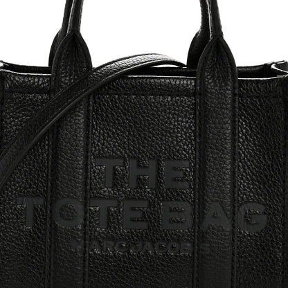 Marc Jacobs Grained Calfskin Crossbody The Tote Bag Black 9 of 14