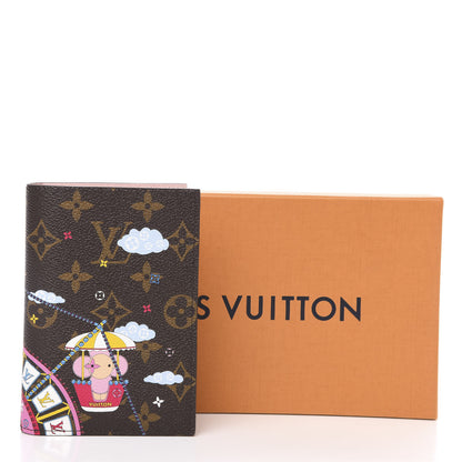 Louis Vuitton Monogram 2020 Christmas Animation Big Wheel Passport Cover Rose Ballerine 6 of 6