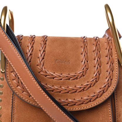 Chloe Suede Calfskin Braided Mini Hudson Shoulder Bag Caramel 10 of 10